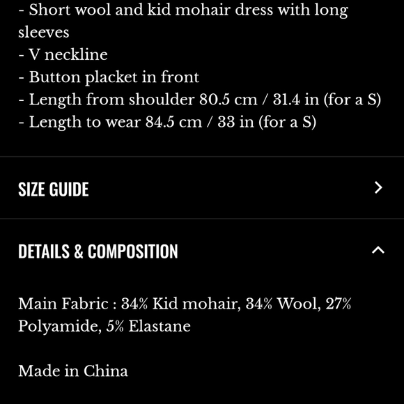 Sezane Junie Black V-Neck Button-Up Sweater Dress - Picture 4 of 4